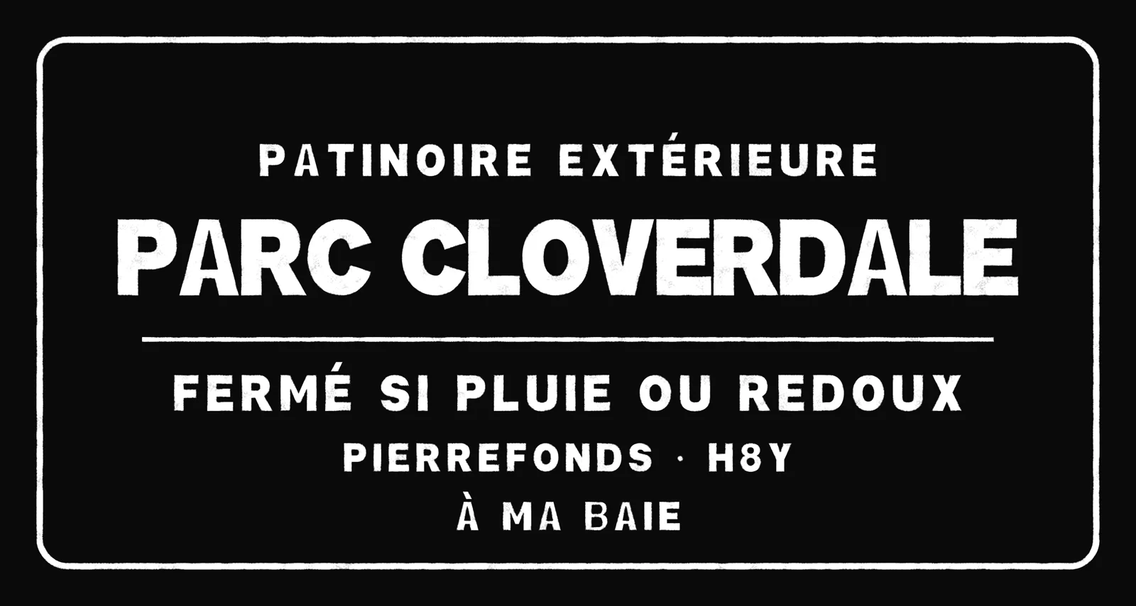 Parc Cloverdale, black print